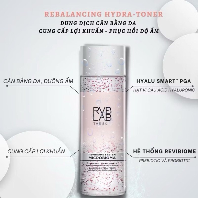 Toner Cân Bằng Lợi Khuẩn RVB LAB Microbioma - Phục Hồi Độ Ẩm & Bảo Vệ Da Chuyên Sâu 200ml