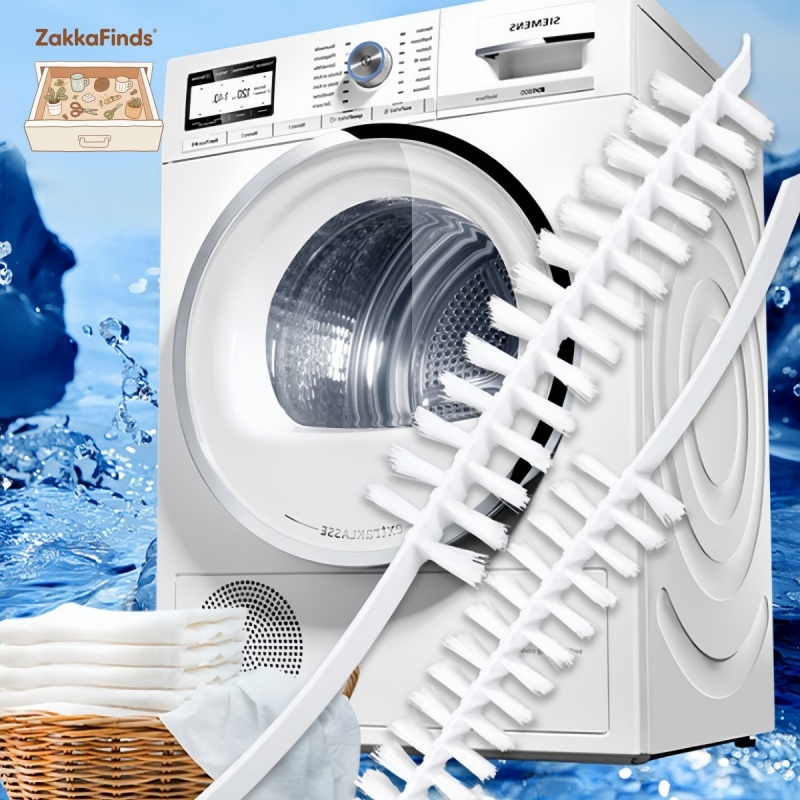 Bàn chải vệ sinh máy giặt cán dài 60cm, đầu mềm linh hoạt, làm sạch sâu