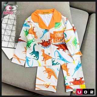 Bộ Pijama Tay Dài Cho Bé Trai 10-45kg - Đồ Bộ Ngủ Thun Lạnh 3D Cao Cấp, Vải Mềm Mướt Nằm Điều Hòa Siêu Thích