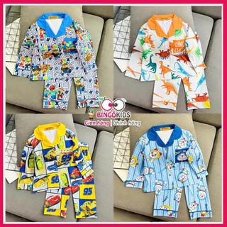 Bộ Pijama Tay Dài Cho Bé Trai 10-45kg - Đồ Bộ Ngủ Thun Lạnh 3D Cao Cấp, Vải Mềm Mướt Nằm Điều Hòa Siêu Thích