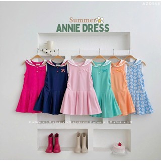 Váy Thun Polo Bé Gái Annie AZD548 Cổ Thủy Thủ - Thun Cá Sấu Cotton Co Giãn