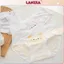 Quần lót nữ cotton kháng khuẩn thấm hút mồ hôi viền lụa họa tiết mèo đáng yêu LANIXA L1164 -CB