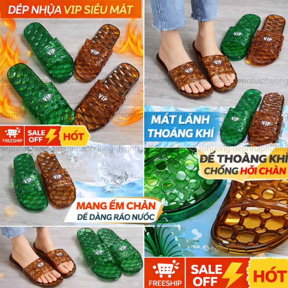 Dép đi trong nhà - dép nhựa VIP đi trong nhà văn phòng nhà tắm trống trơn trượt - ảnh 2