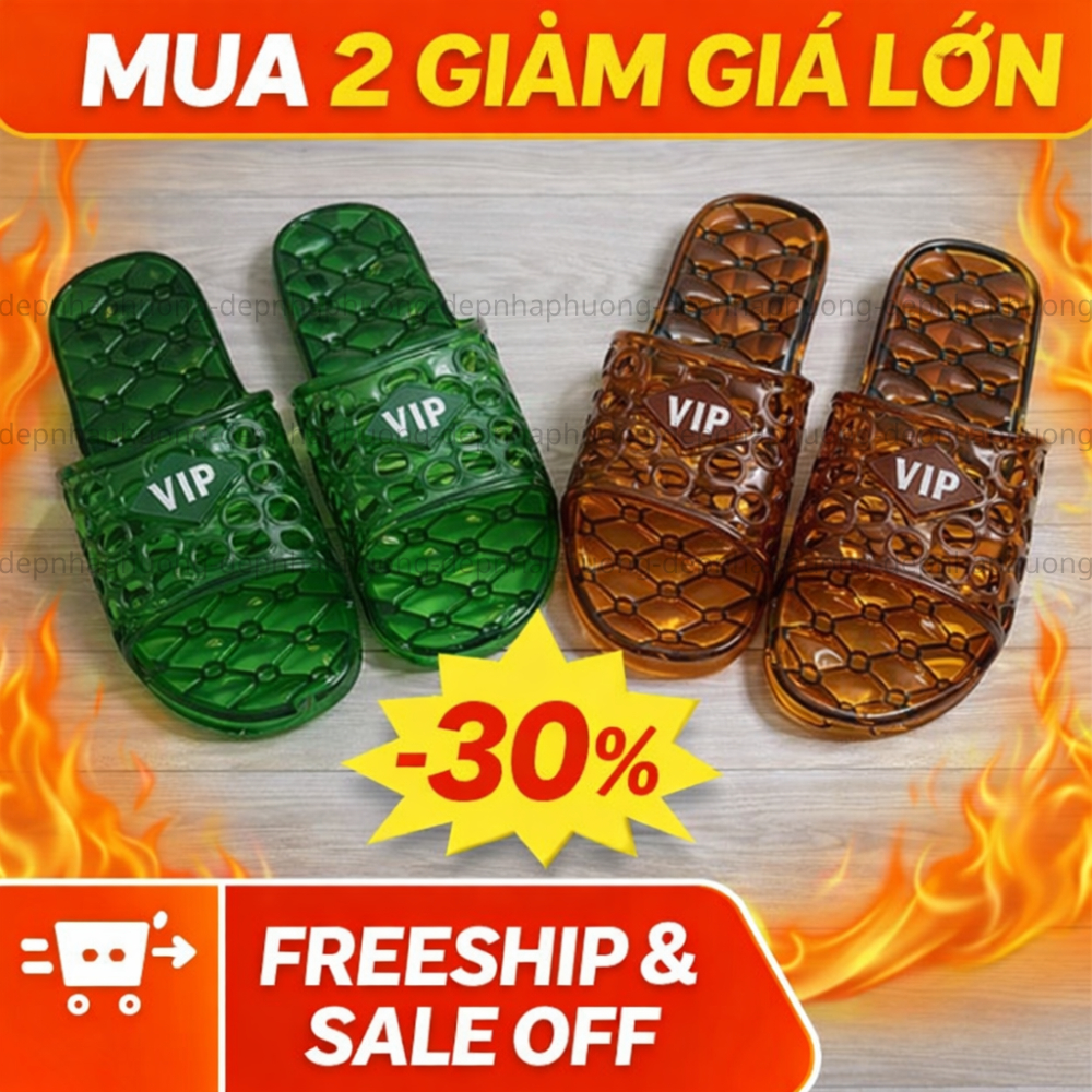 Dép đi trong nhà - dép nhựa VIP đi trong nhà văn phòng nhà tắm trống trơn trượt