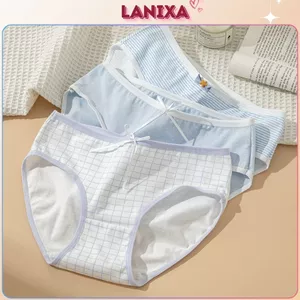 Quần lót nữ cotton kháng khuẩn cạp vừa tôn dáng quyến rũ sexy màu pastel xinh xắn LANIXA L8030 -CB