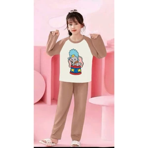 🌸 BỘ ĐỒ BÉ GÁI DÀI TAY – HÌNH CỰC ĐÁNG YÊU 🐱💕 DS535