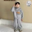 Bộ nỉ hoodie gấu cho bé trai bé gái – đồ bộ thu đông trẻ em siêu ấm