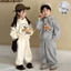 Bộ nỉ hoodie gấu cho bé trai bé gái – đồ bộ thu đông trẻ em siêu ấm