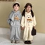 Bộ nỉ hoodie gấu cho bé trai bé gái – đồ bộ thu đông trẻ em siêu ấm