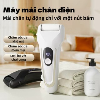 Máy mài chân thông minh | Hiển thị điện lượng, 2 đầu mài, loại bỏ chai da, da chết, tẩy tế bào chết, chăm sóc chân hoàn