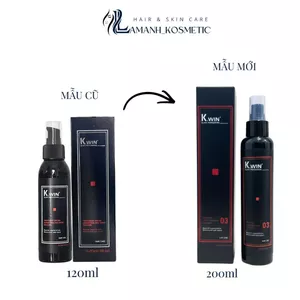 Tinh dầu khô K.win Black Professional 200ml dưỡng ẩm nếp tóc xoăn mềm mại