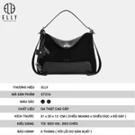 [TẶNG QUÀ TRUNG THU 599K] Túi xách nữ da thật ELLY ET216 đeo vai đeo chéo công sở cao cấp — ảnh 3