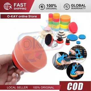 Bộ 34 Miếng Đệm Đánh Bóng - 1/2/3 Inch, Cho Máy Đánh Bóng Ô Tô