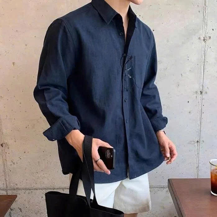 Áo Sơ Mi Mùa Hè Dài Tay Chất Đũi Mềm Thoáng Mát Halley A28