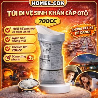 Homee.cok  Túi Vệ Sinh Khẩn Cấp Ô Tô 700ml – Túi Đi Tiểu Mini, Chống Rò Rỉ Không Mùi, Đông Cứng 3s