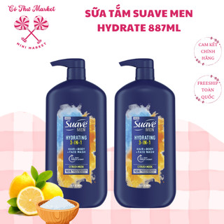 Sữa Tắm SUAVE MEN 3in1 887ML HYDRATING Citrus & Musk Hair + Body + Face Wash - CÔ THƯ MARKET