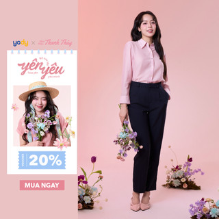 [THANH THỦY x YODY] Quần âu nữ YODY vải cấu trúc bông lúa mạch tiên tiến WCTR26S151