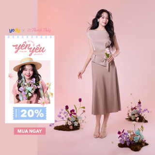 [THANH THỦY x YODY] Áo sơ mi ngắn tay lụa YODY giữ form tốt, chống nhăn WCSS26S009