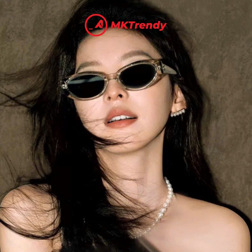 Kính râm mắt mèo chống tia UV MKTRENDY kính mát thời trang nam nữ phong cách Hàn Quốc đi học đi chơi T1