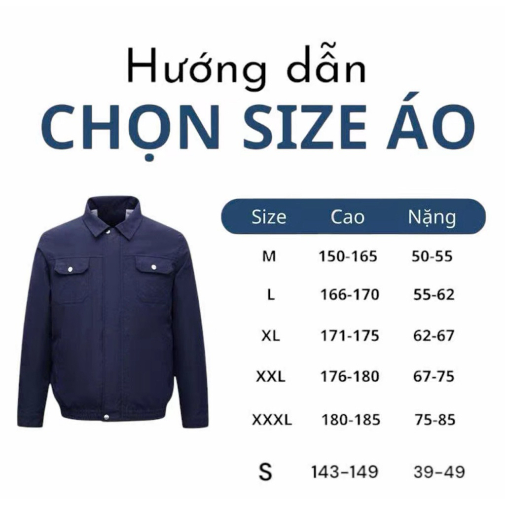 Áo Điều Hòa Quạt Gió (Combo 1áo + 1 bộ phụ kiện)