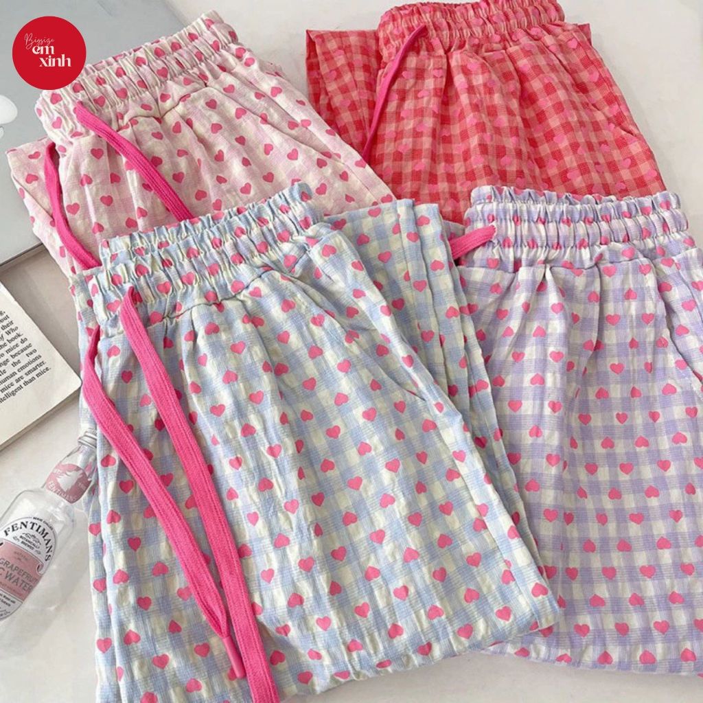 Quần Ống Rộng Nữ Họa Tiết Chất Đũi – Quần Dài Nữ Freesize Bigsize 45–80kg | BS079- Em Xinh Bigsize