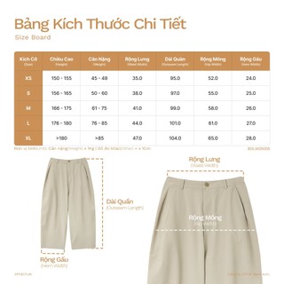 3PhầnTư - Quần Dài Balloon Ống Rộng Nam Nữ Vải Taslan Dù Gió Nhẹ Thoáng Bền - BDLM25005