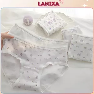 Quần lót nữ cotton cao cấp hoa nhí xinh xắn chất vải thoáng khí co giãn tốt LANIXA L1133 -CB