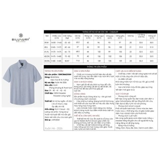 [T7_SALE 20%_HT] Áo Sơ Mi Nam Ngắn Tay Thiết Kế 1SMCB662 Biluxury Form CASUAL Kháng Khuẩn Bền Màu