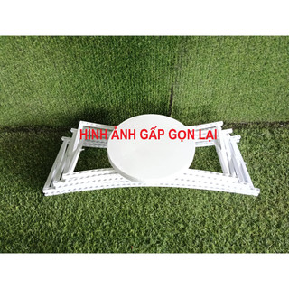 Bộ kệ gấp gọn mặt tròn 7 cái để tráp lễ, mâm quả cưới hỏi
