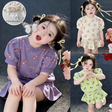 Sét Váy Hoa Nhí Dành Cho Bé Gái Mùa Hè ( Có Lót ) Size 9-35kg In Hoa lá 5D Chất Liệu Thoáng Mát (Váy Hoa Nhí)