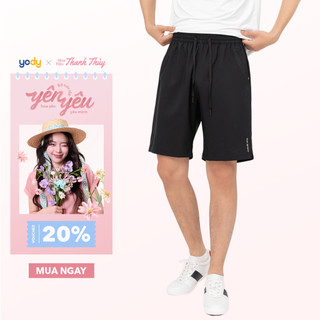 Quần short nam YODY quần đùi thể thao chất gió mát thoát mồ hôi MAJT25A047