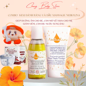 Combo Kem đánh răng và Dầu Massage chiết xuất Yến mạch hữu cơ từ Ý NeBiolina