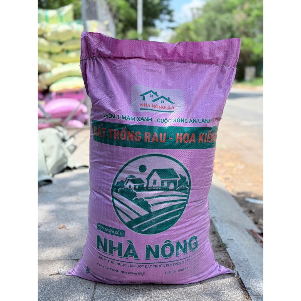 Đất Sạch Đa Dụng Nhà Nông 50dm³ – Trồng Rau, Cây Cảnh, Cây Ăn Trái
