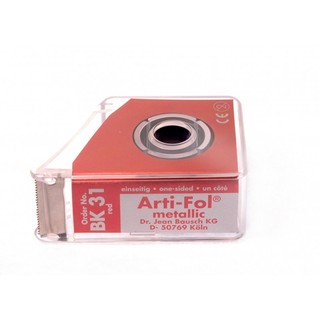 Giấy Cắn Nha Khoa Arti-Fol Metallic Bausch (Đức), Cuộn 20m (rộng 22mm, 12 microns)