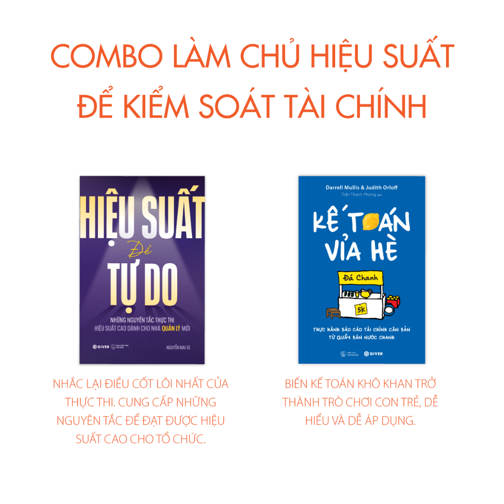 Sách - Combo Làm Chủ Hiệu Suất Để Kiểm Soát Tài Chính