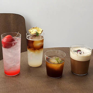 Bộ 6 Ly thủy tinh 380ml 420ml siêu mỏng, siêu nhẹ, không đáy cốc thủy tinh uống cocktail moctail