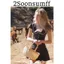 2Soonsumff Đầm dáng ngắn xòe họa tiết caro cổ sen tay ngắn ôm body kèm quần short vintage sexy mùa hè cho nữ