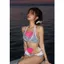 2Soonsumff Bikini 2 mảnh họa tiết kẻ sọc buộc dây, bộ đồ bơi cao cấp phong cách hàn quốc đi biển