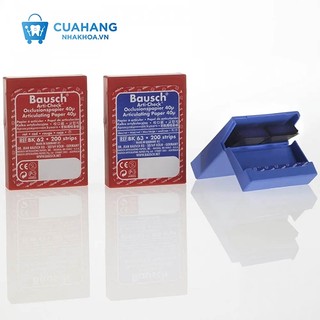 Giấy Cắn Nha Khoa Articulating, hãng Bausch (Đức), 40 microns, hộp 200 miếng