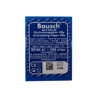 Giấy Cắn Nha Khoa Articulating, hãng Bausch (Đức), 40 microns, hộp 200 miếng