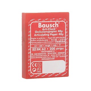 Giấy Cắn Nha Khoa Articulating, hãng Bausch (Đức), 40 microns, hộp 200 miếng
