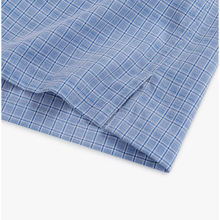 [T7_SALE 20%_HT] Áo Sơ Mi Cộc Tay Xanh Caro Thiết Kế Có Túi 9SMCC538XAH Biluxury Form Casual Fit Cao Cấp Bền Màu