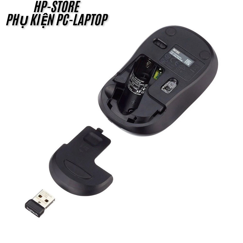 Chuột Máy Tính Không Dây Logitech M185 - Kết Nối USB, Nhỏ Gọn, Dùng Cho Laptop/pc, Kết Nối Ổn Định.