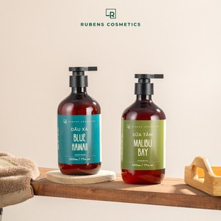Combo 2 Chai Dầu Gội, Dầu Xả Hương Nước Hoa Cao Cấp Rubens Cosmetic 500ml ( Mới )