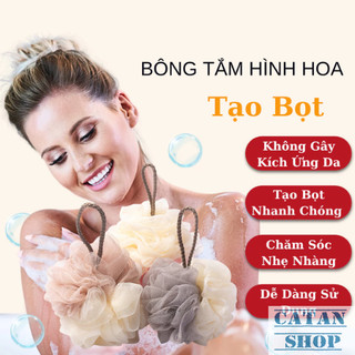 Bông Tắm Tròn Găng Tẩy Da Chết, Bông Tắm Chà Lưng Tạo Bọt PE Siêu Mềm Mịn Không Gây Đau Rát An Toàn Cho Da