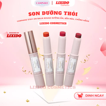 Son Thỏi Canmake Stay-On Balm Rouge Dưỡng Ẩm, Bền Màu, Chống Nắng - 5 Lựa Chọn (Hàng Chính Hãng)