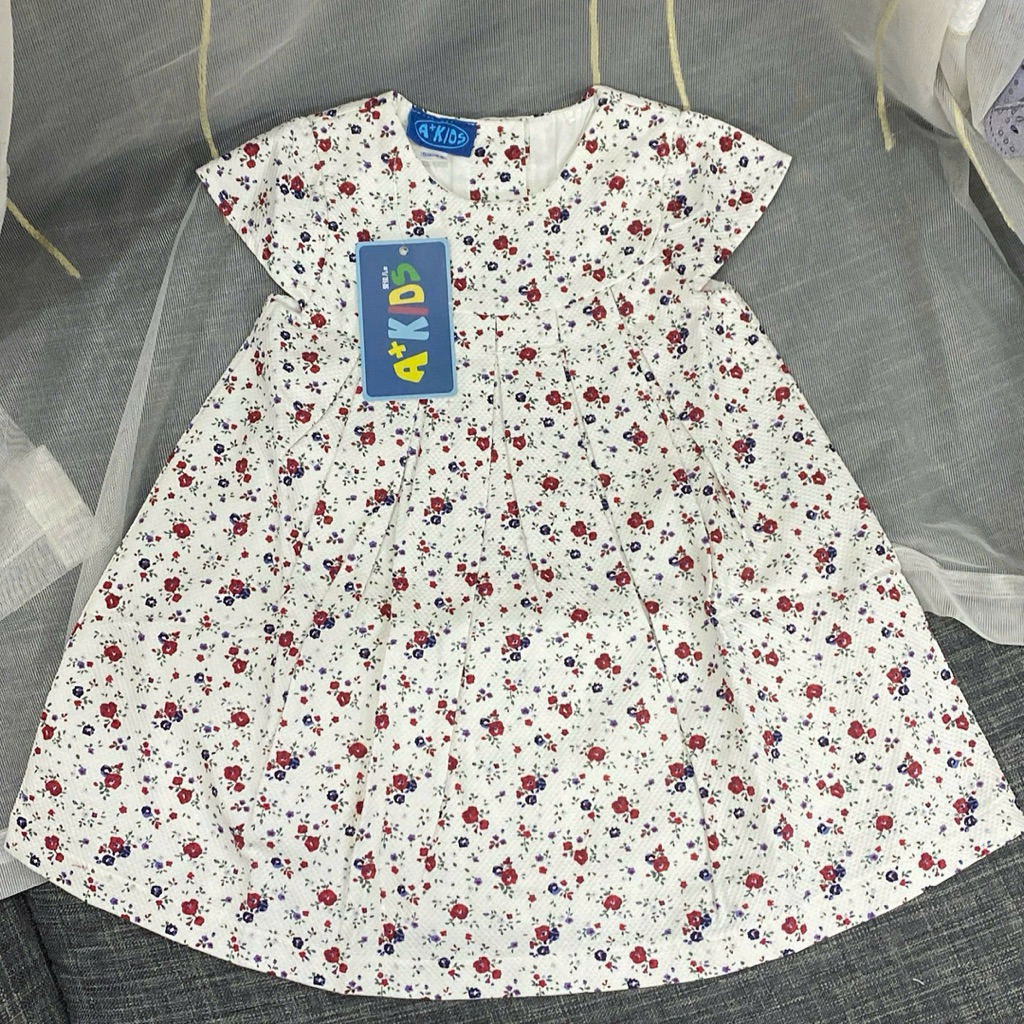 Váy Bé Gái Hoa Nhí Hè Siêu Xinh D8951 Xuất Dư Xịn Mềm Mát Size 3M-6Y (4-24kg)