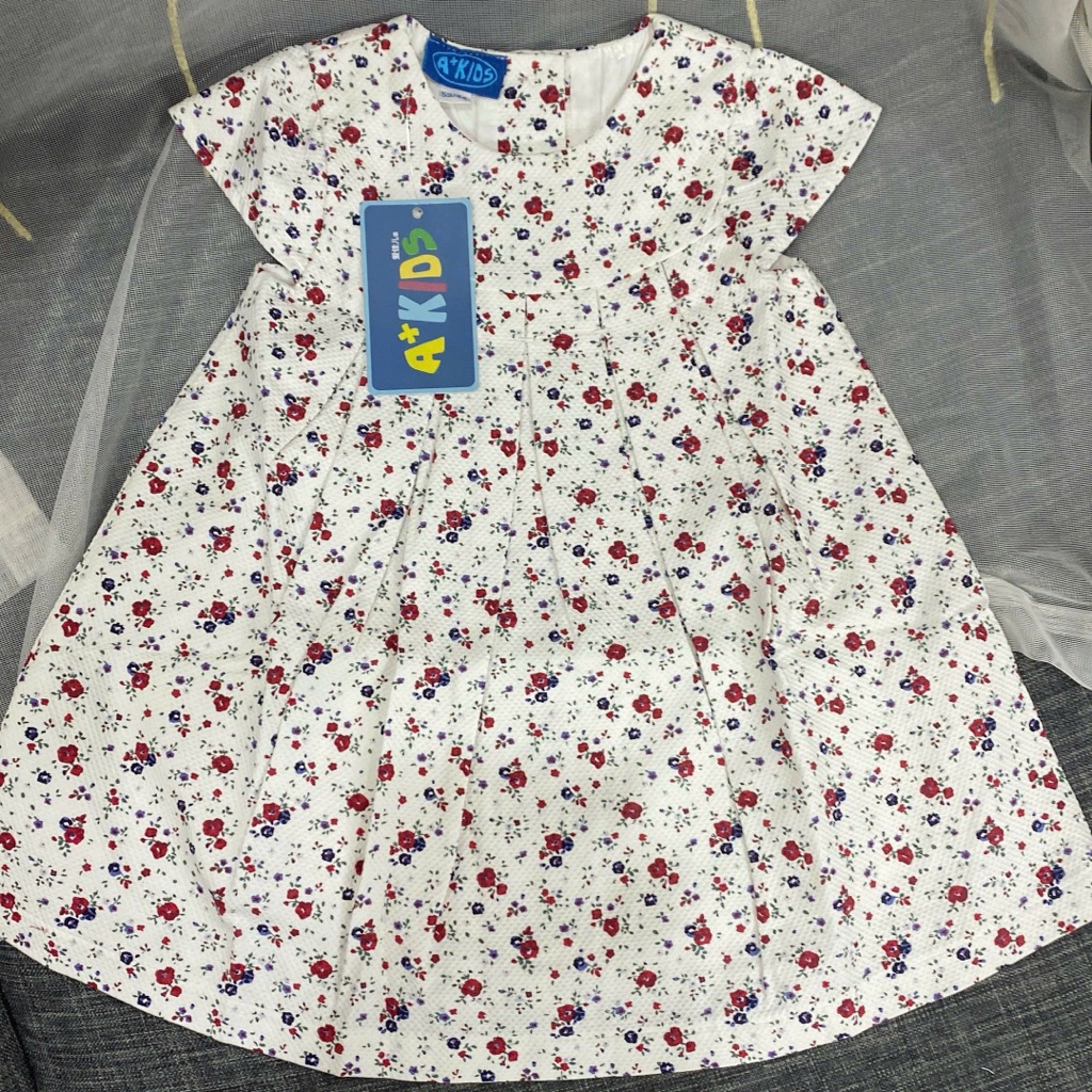Váy Bé Gái Hoa Nhí Hè Siêu Xinh D8951 Xuất Dư Xịn Mềm Mát Size 3M-6Y (4-24kg)