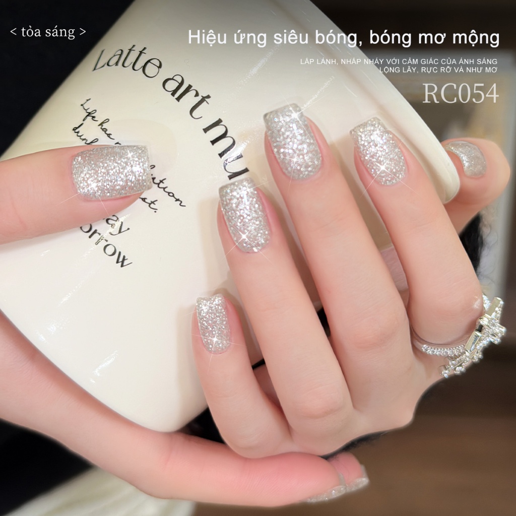 XEIJAYI 15ml Sơn móng tay gel nhũ trắng tuyết mới, thích hợp cho các tiệm nail và tự làm tại nhà.