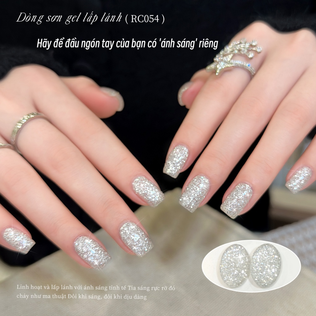 XEIJAYI 15ml Sơn móng tay gel nhũ trắng tuyết mới, thích hợp cho các tiệm nail và tự làm tại nhà.